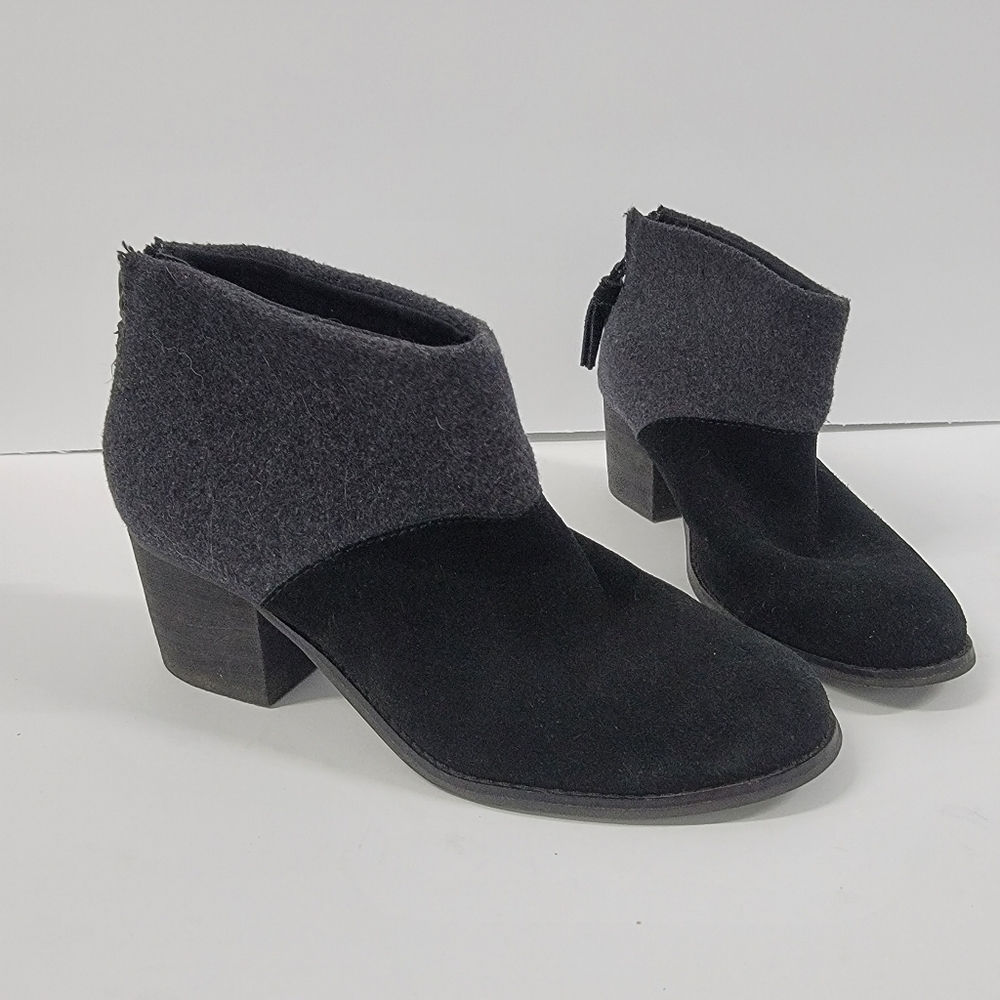 TOMS Leila Wool Felt Booties 7